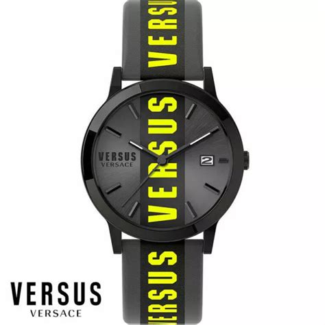 silicone colorato orologio versus versace silicone giallo|versace versus vs.